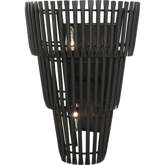 Apollo Sconce by Varaluz in carbon black. Made from unique in a modern style.