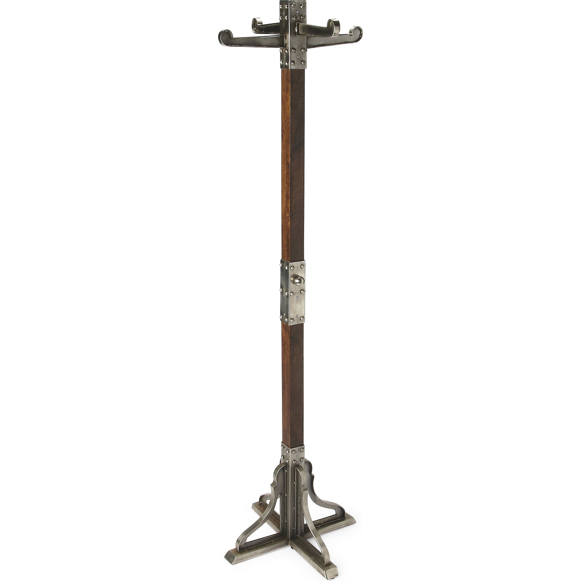 Industrial Chic Coat Rack by Butler Specialty Company in multi-color and industrial chic. Made from iron, mango wood solids in a modern style.
