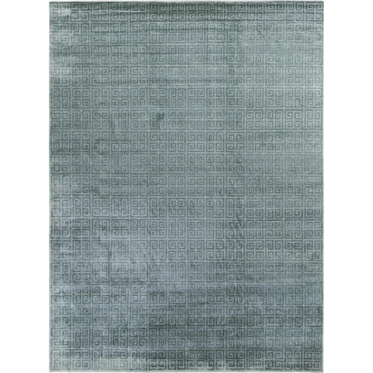 Metro Velvet 3569 Rug by Exquisite Rugs in light blue. Made from wool, viscose in a unique style.