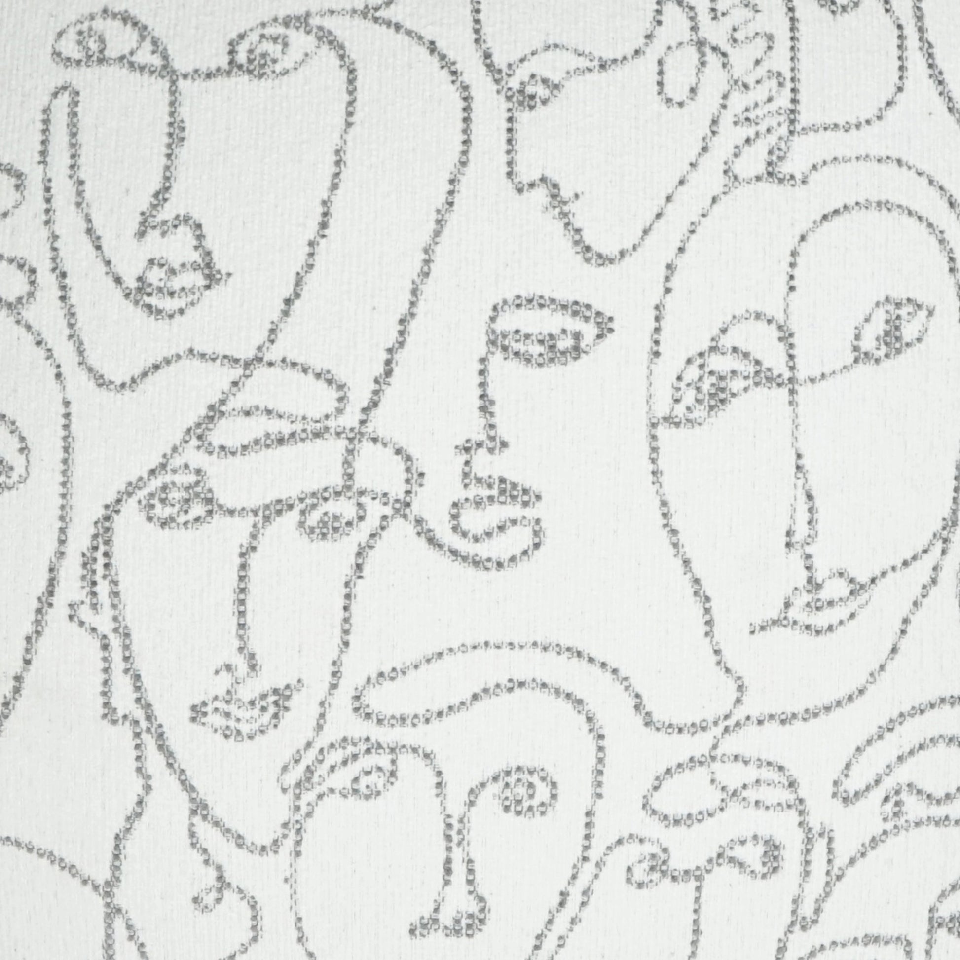 Picasso Throw Pillow by DV Kap Home in grey, white. Made from unique in a modern style.