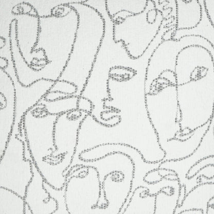 Picasso Throw Pillow by DV Kap Home in grey, white. Made from unique in a modern style.