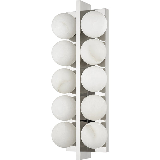 Emille 10 Light Sconce by Corbett. Made from brass in a modern style.