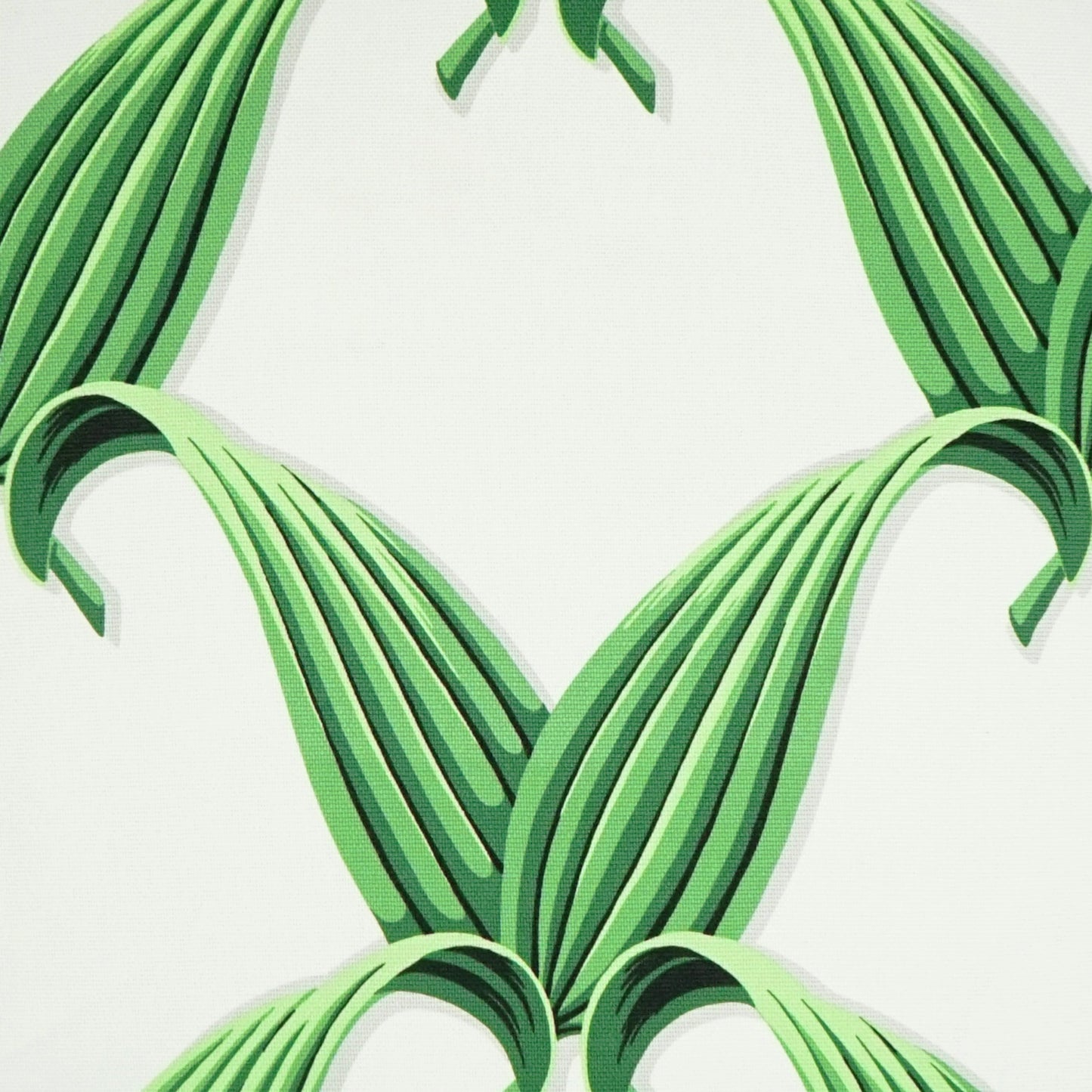 002 SI-2028318 | Closeup | Palmbre Throw Pillow by DV Kap Home in green. Made from 100% cotton in a modern style.