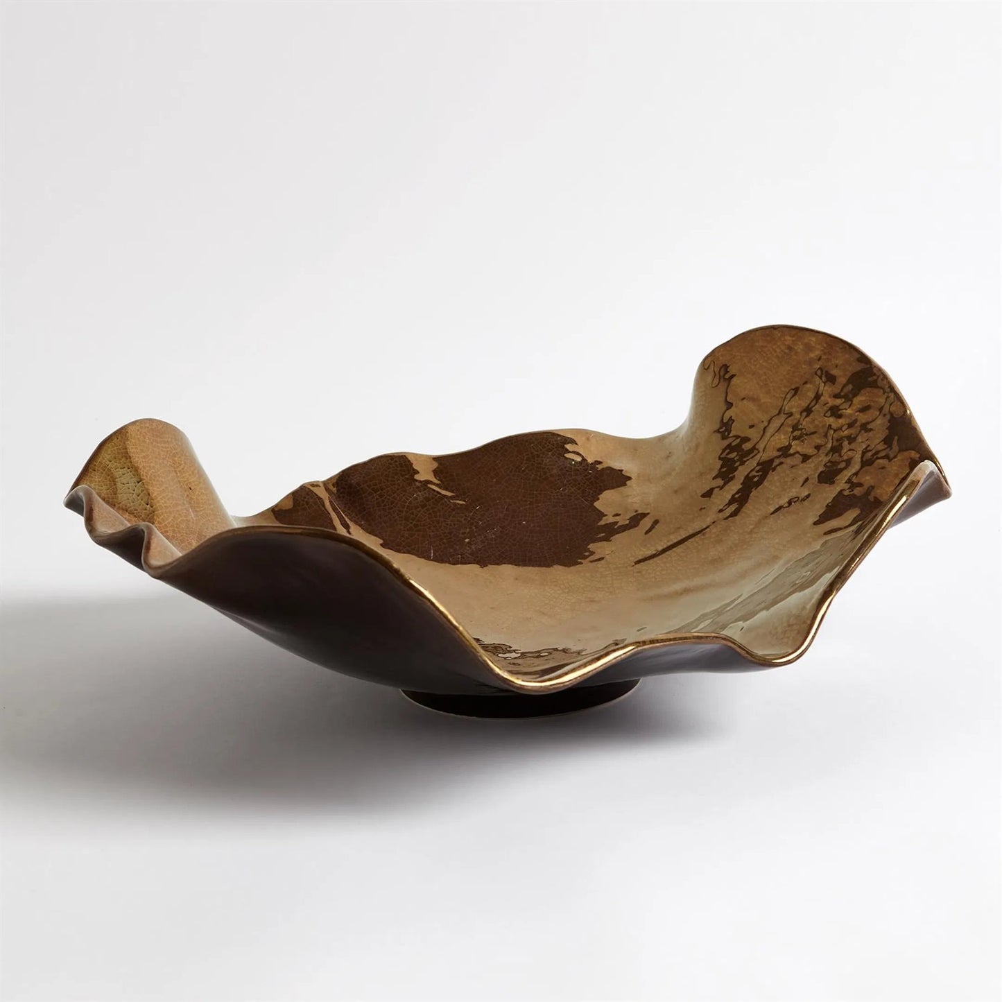 005 SR-828058 | Additional Silo | Wave Platter by Global Views. Made from ceramic in a eclectic & global style.