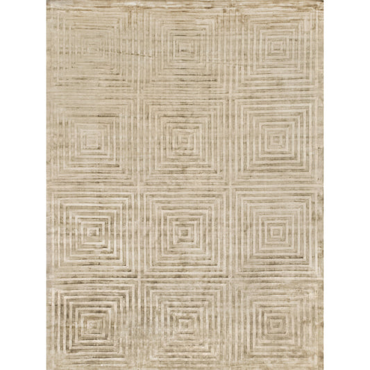 Dove Embossed Rug - Khaki by Exquisite Rugs in khaki. Made from viscose, cotton in a unique style.