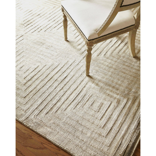 Dove Embossed Rug - Khaki by Exquisite Rugs in khaki. Made from viscose in a unique style.
