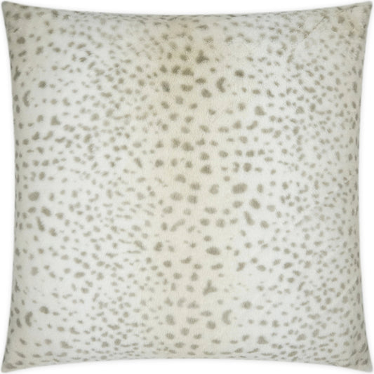 Cheeka Pillow by DV Kap Home in white, tan/taupe. Made from 100% polyester in a modern style.
