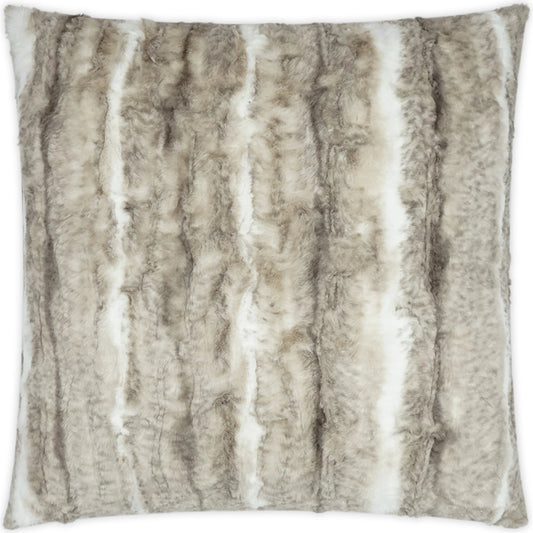 Roar Throw Pillow by DV Kap Home in tan/taupe. Made from 100% polyester in a modern style.