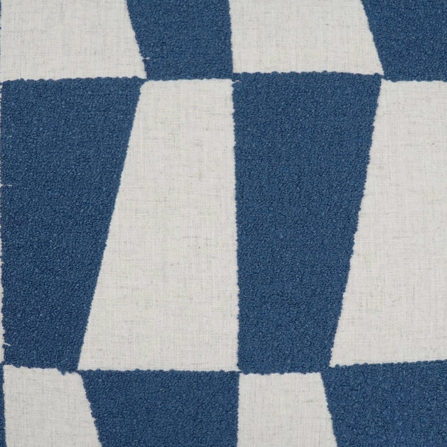 002 SI-2027496 | Closeup | Bayview Pillow by DV Kap Home in cobalt. Made from 90% polyester, 10% linen in a modern style.
