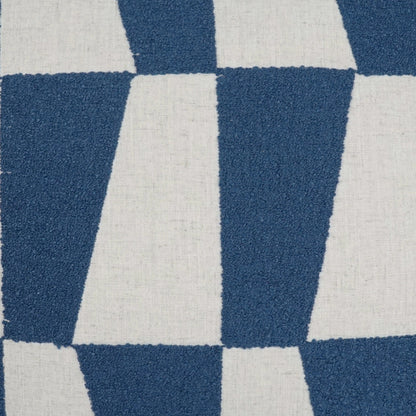 Bayview Pillow by DV Kap Home in cobalt. Made from 90% polyester, 10% linen in a modern style.