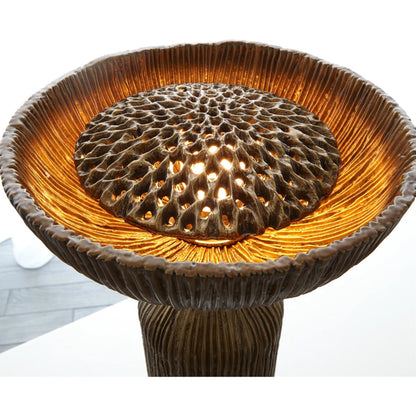 Ege Floor Lamp by Global Views in bronze. Made from aluminum in a eclectic & global style.