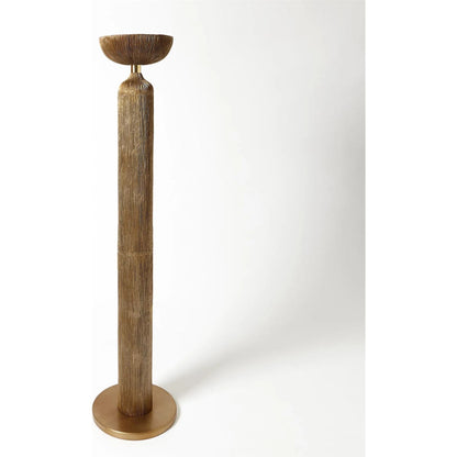 Ege Floor Lamp by Global Views in bronze. Made from aluminum in a eclectic & global style.