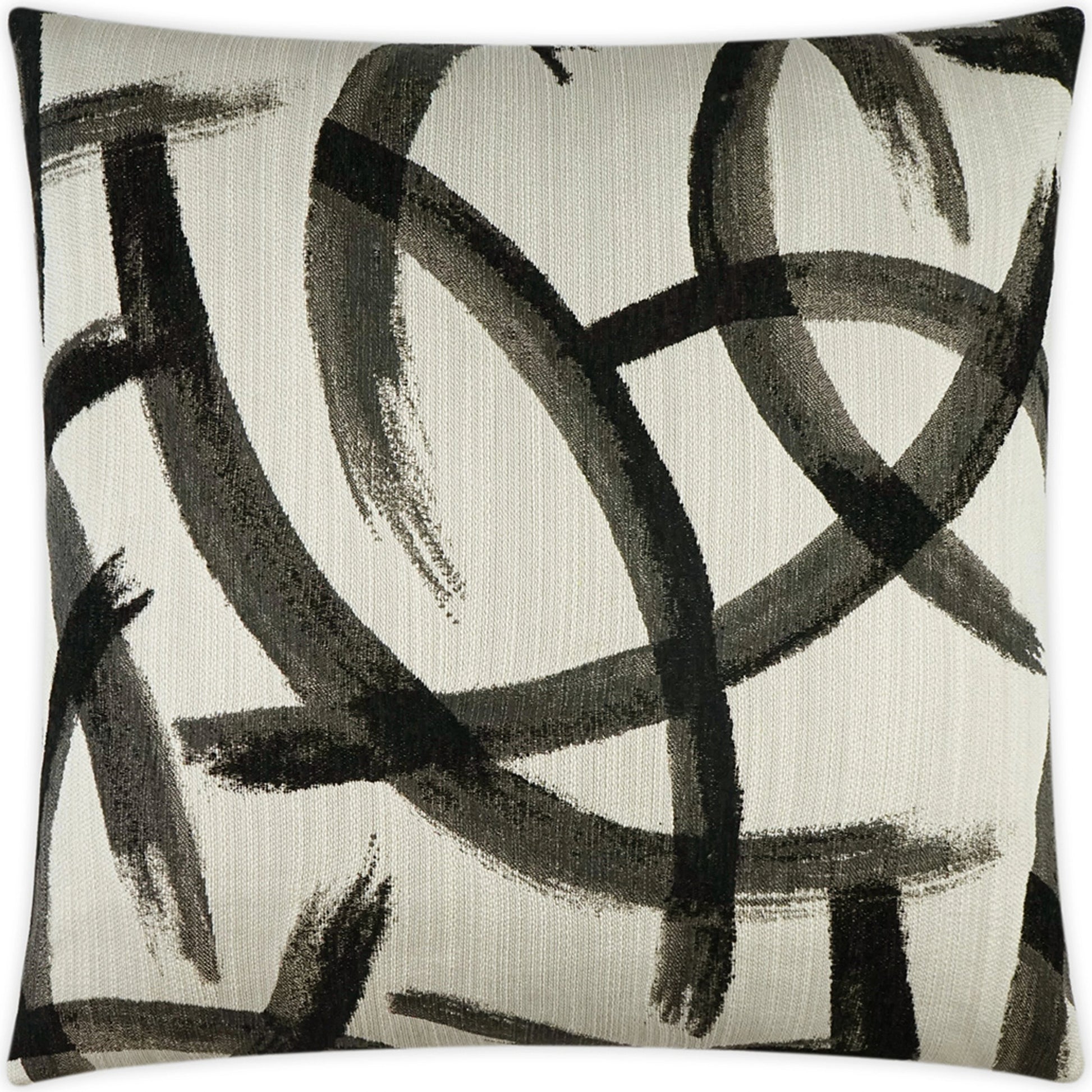 Enso Pillow by DV Kap Home in zinc. Made from 100% polyester in a modern style.
