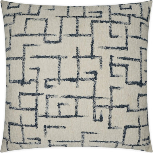 Reno Throw Pillow by DV Kap Home in navy, ivory. Made from 100% polyester in a modern style.