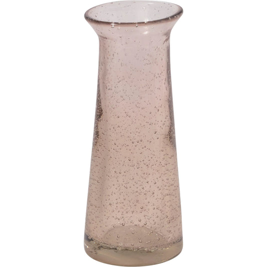Crespi Budvase 4 (Set of 4) by Accent Decor in pink. Made from glass in a unique style.