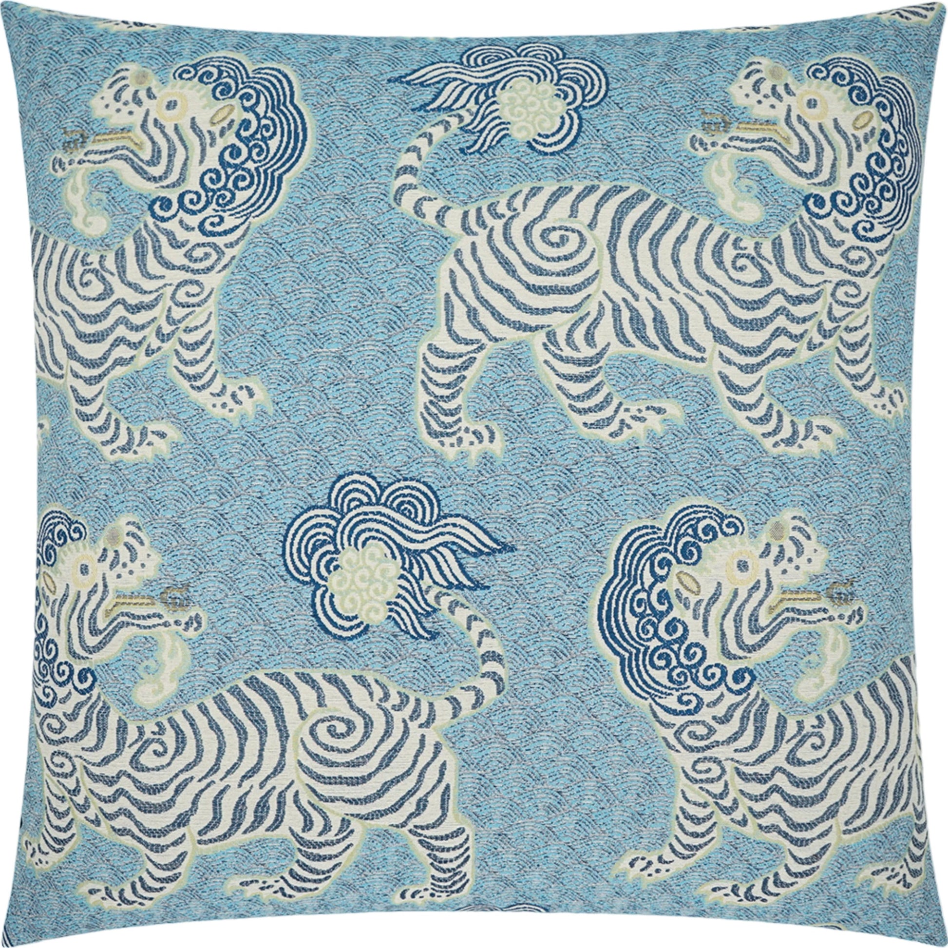 Kathmandu Pillow by DV Kap Home in porcelain. Made from 60% rayon, 40% cotton in a eclectic & global style.