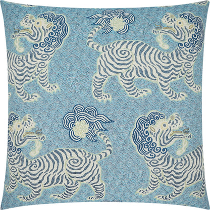 Kathmandu Pillow by DV Kap Home in porcelain. Made from 60% rayon, 40% cotton in a eclectic & global style.