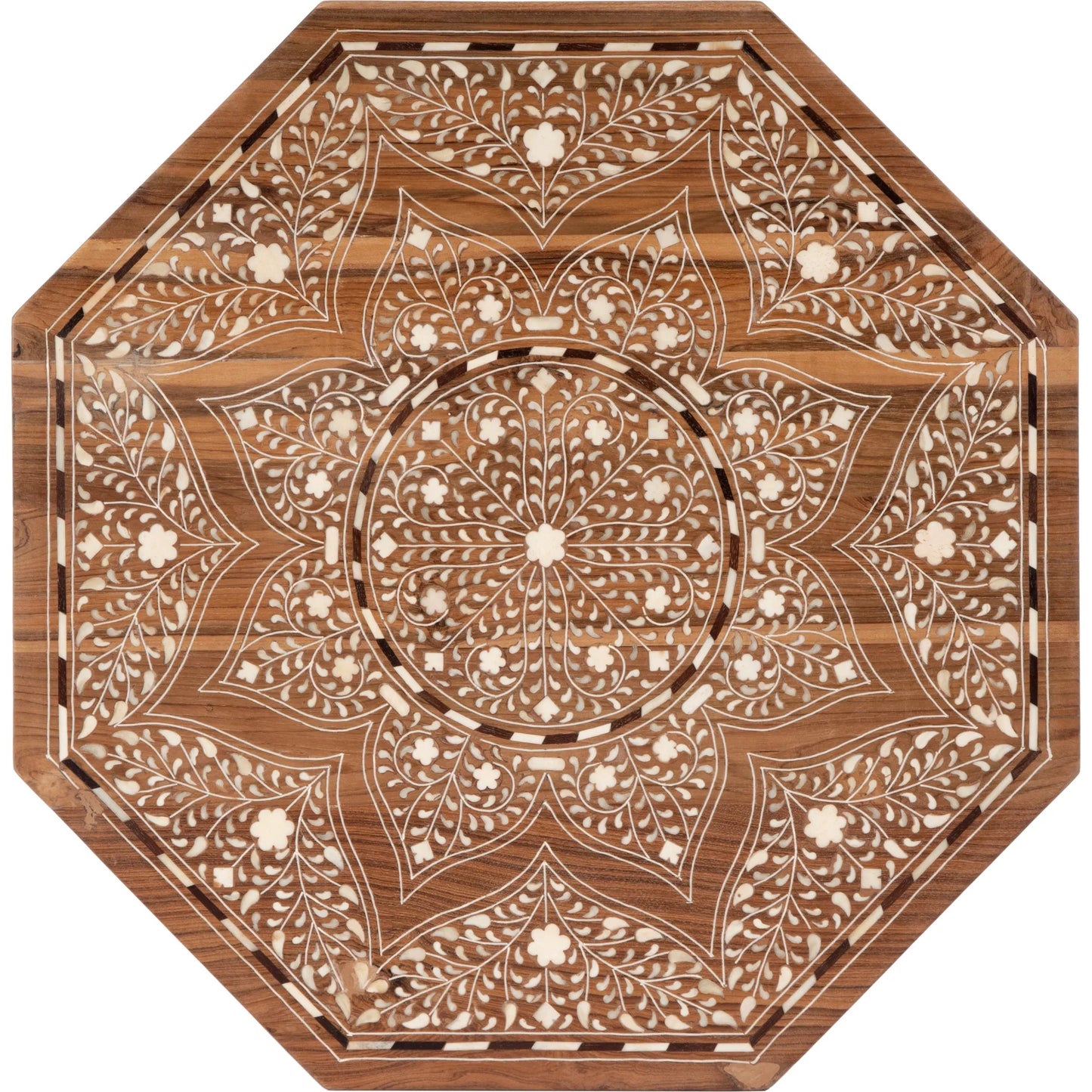011 O-BUTLER-3596338 | Additional Silo | Wood & Bone Inlay Accent Table by Butler Specialty Company in medium brown and wood & bone inlay. Made from wood, bone inlay in a modern style.