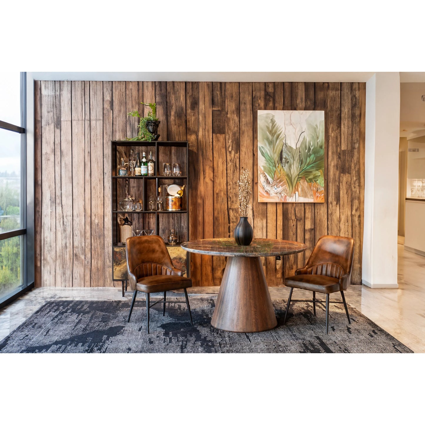 006 SI-2242789 | Lifestyle | Caldera 48" Round Dining Table by World Interiors. Made from unique in a traditional style.