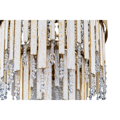 Lafayette Chandelier by Varaluz in havana gold. Made from unique in a traditional style.