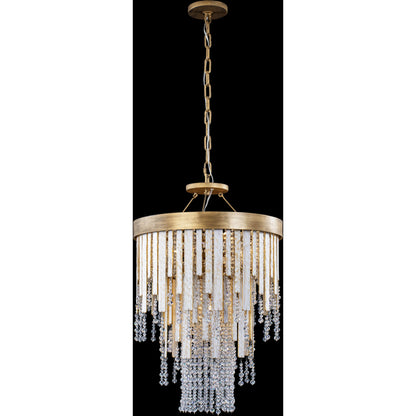 Lafayette Chandelier by Varaluz in havana gold. Made from unique in a traditional style.