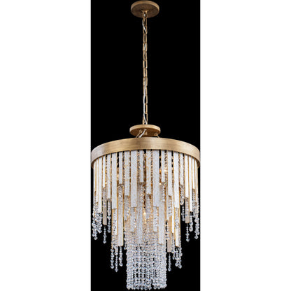 Lafayette Chandelier by Varaluz in havana gold. Made from unique in a traditional style.