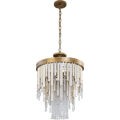Lafayette Chandelier by Varaluz in havana gold. Made from unique in a traditional style.