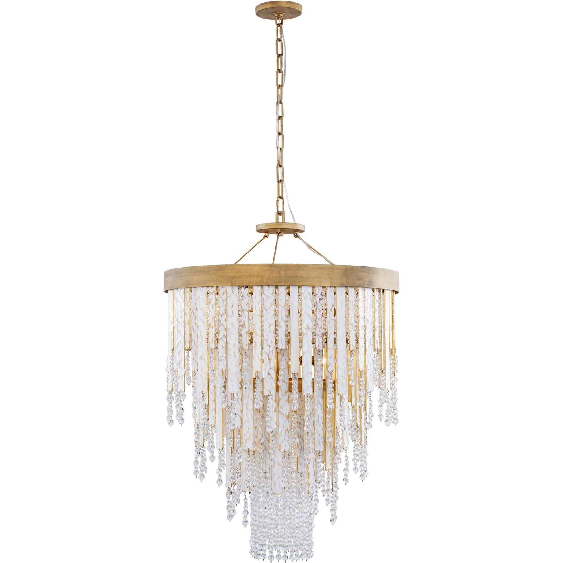 Lafayette Chandelier by Varaluz in havana gold. Made from unique in a traditional style.