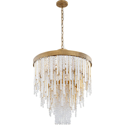 Lafayette Chandelier by Varaluz in havana gold. Made from unique in a traditional style.