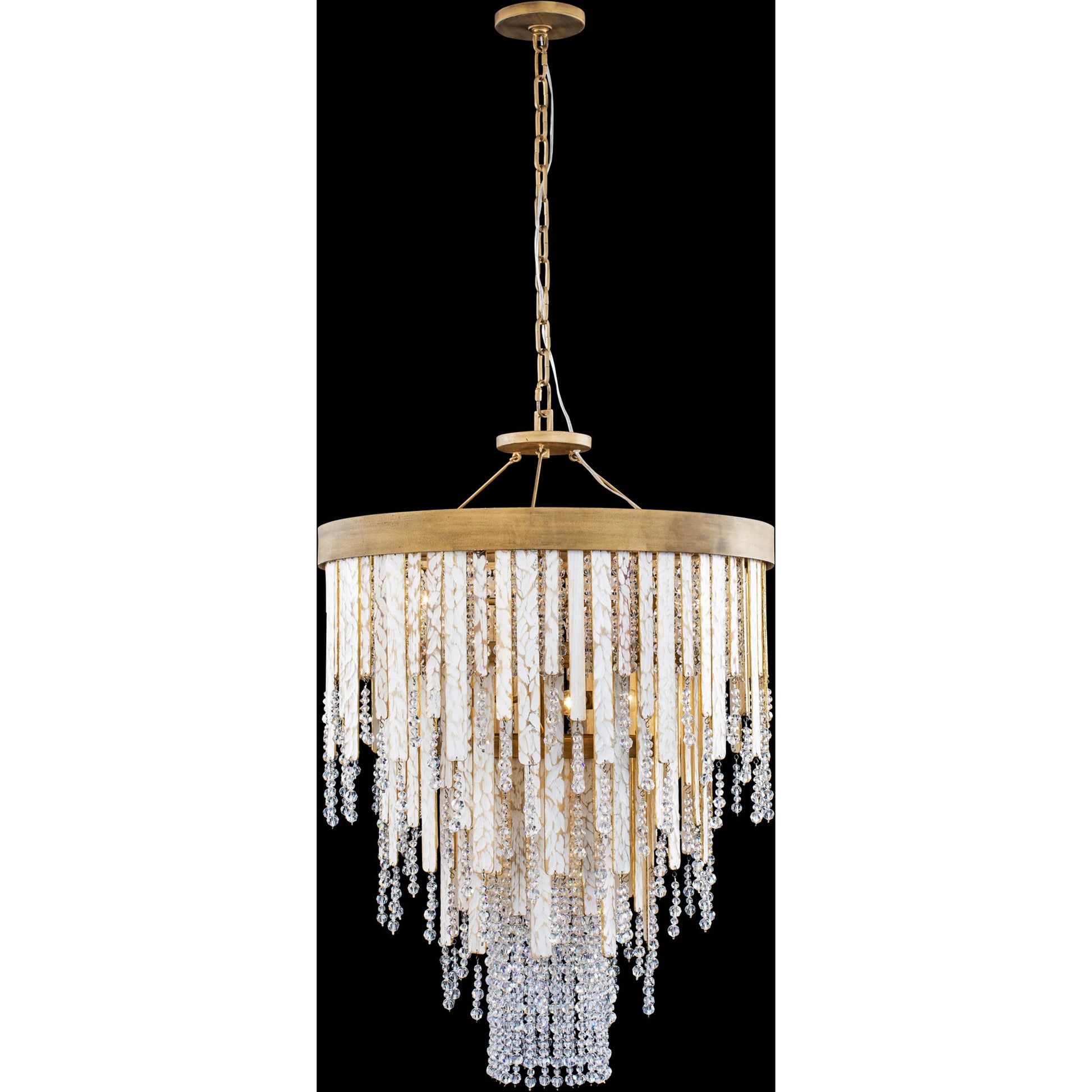 Lafayette Chandelier by Varaluz in havana gold. Made from unique in a traditional style.