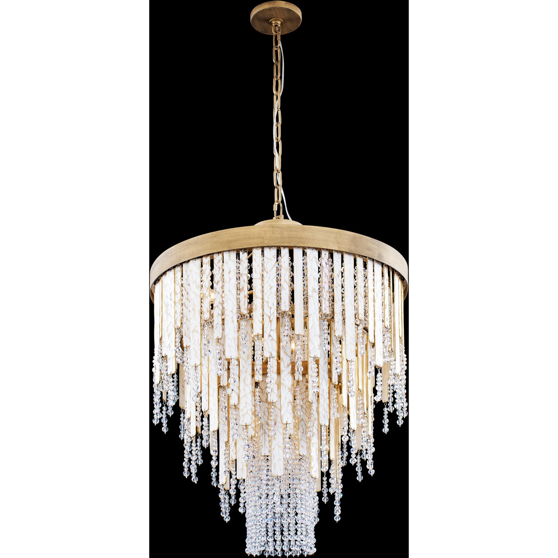 Lafayette Chandelier by Varaluz in havana gold. Made from unique in a traditional style.