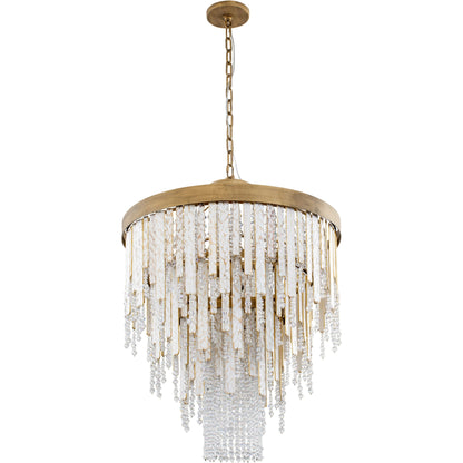 Lafayette Chandelier by Varaluz in havana gold. Made from unique in a traditional style.