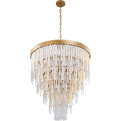Lafayette Chandelier by Varaluz in havana gold. Made from unique in a traditional style.