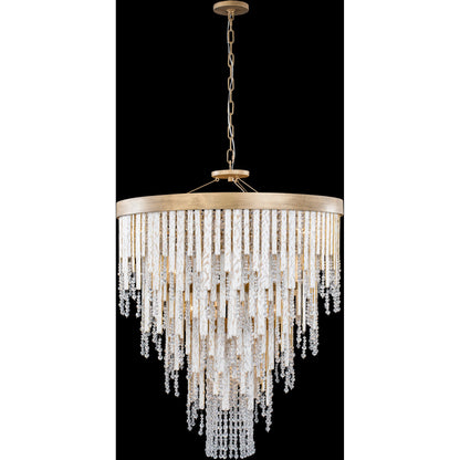 Lafayette Chandelier by Varaluz in havana gold. Made from unique in a traditional style.