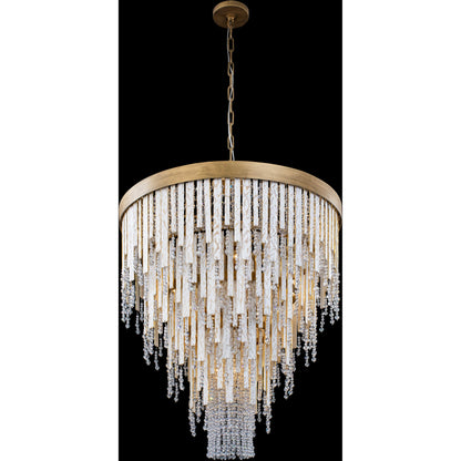 Lafayette Chandelier by Varaluz in havana gold. Made from unique in a traditional style.