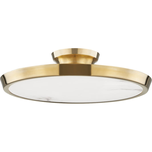Draper Flush Mount by Hudson Valley. Made from brass in a transitional style.