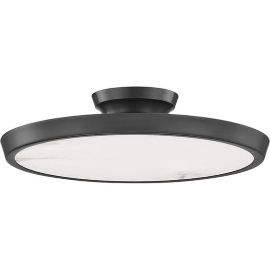 Draper Flush Mount by Hudson Valley. Made from brass in a transitional style.