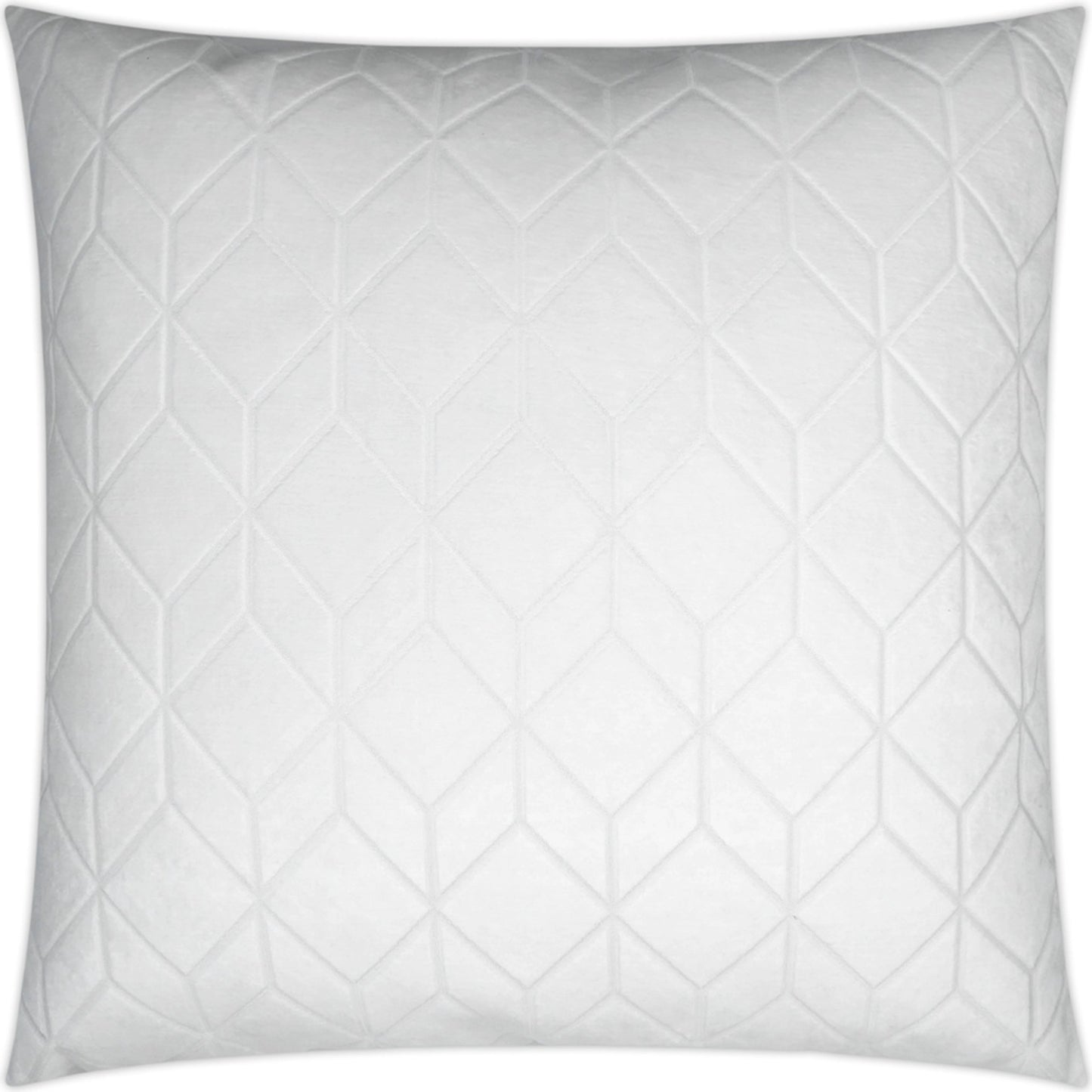 003 SI-2027662 | Primary Silo | Cologne Pillow by DV Kap Home in white. Made from 100% polyester in a modern style.