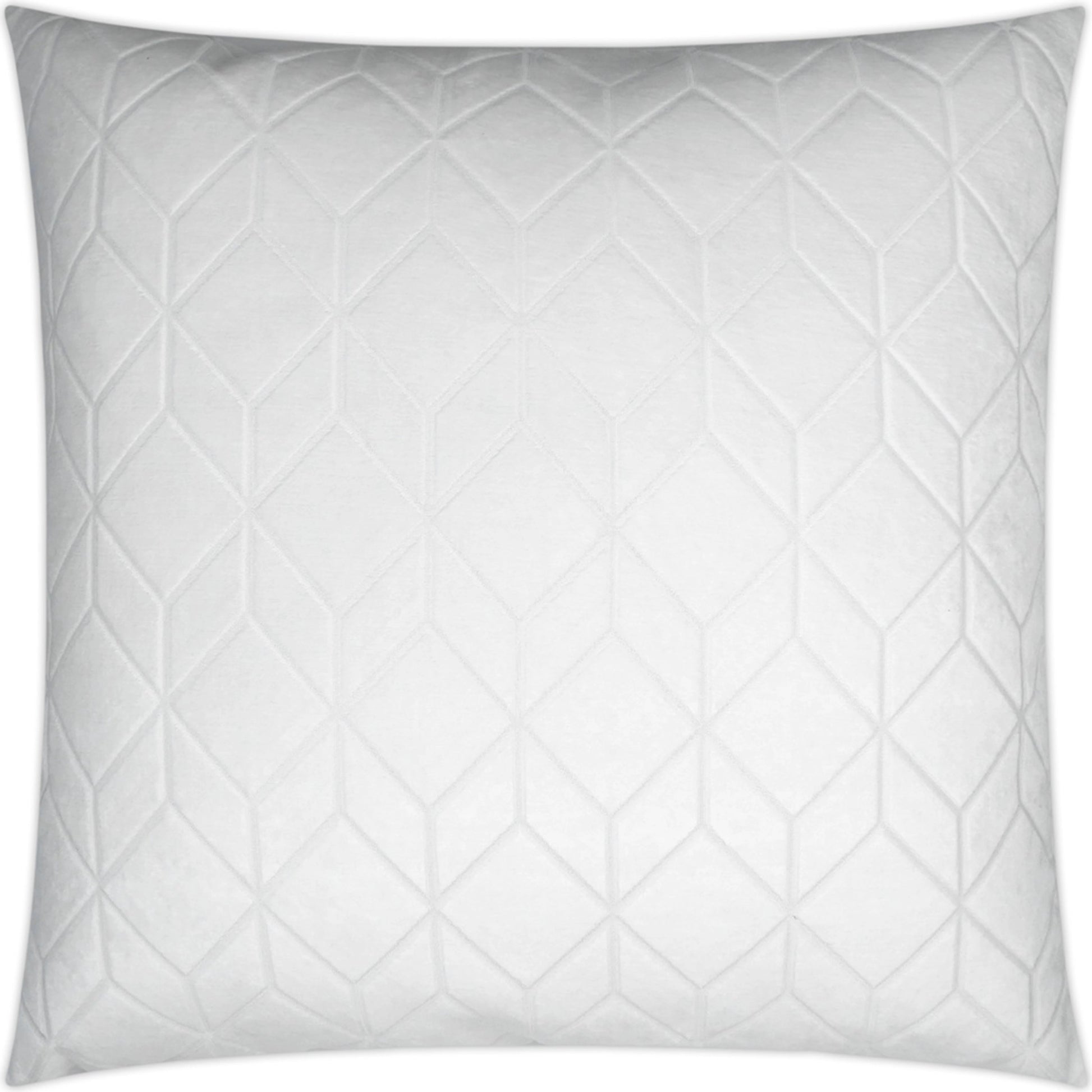 Cologne Pillow by DV Kap Home in white. Made from 100% polyester in a modern style.