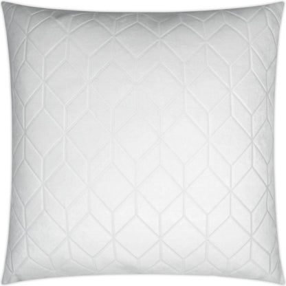 Cologne Pillow by DV Kap Home in white. Made from 100% polyester in a modern style.