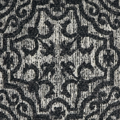 Linz Pillow by DV Kap Home in black, grey. Made from 75% acrylic, 10% polyester, 10% cotton, 5% linen in a modern style.