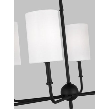 Foxdale Six Light Linear Chandelier by Visual Comfort & Co.. Made from steel in a modern style.