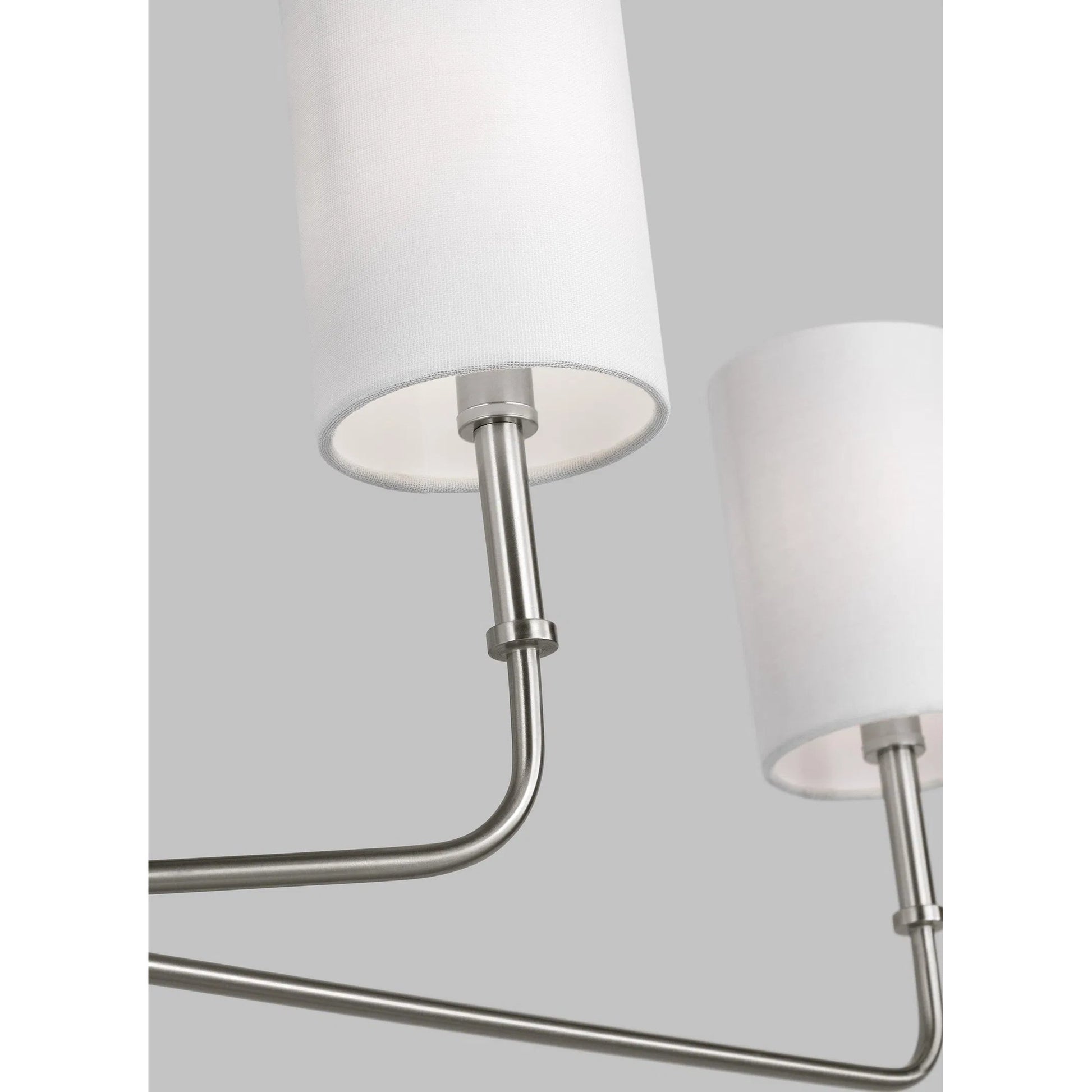 Foxdale Six Light Linear Chandelier by Visual Comfort & Co.. Made from steel in a modern style.