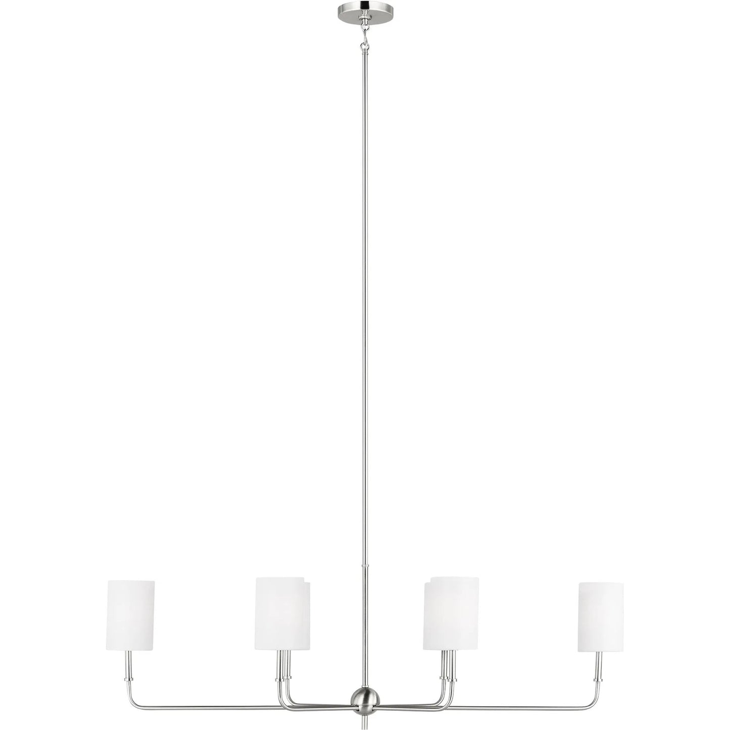 012 SI-2226221 | Primary Silo | Foxdale Six Light Linear Chandelier by Visual Comfort & Co.. Made from steel in a modern style.