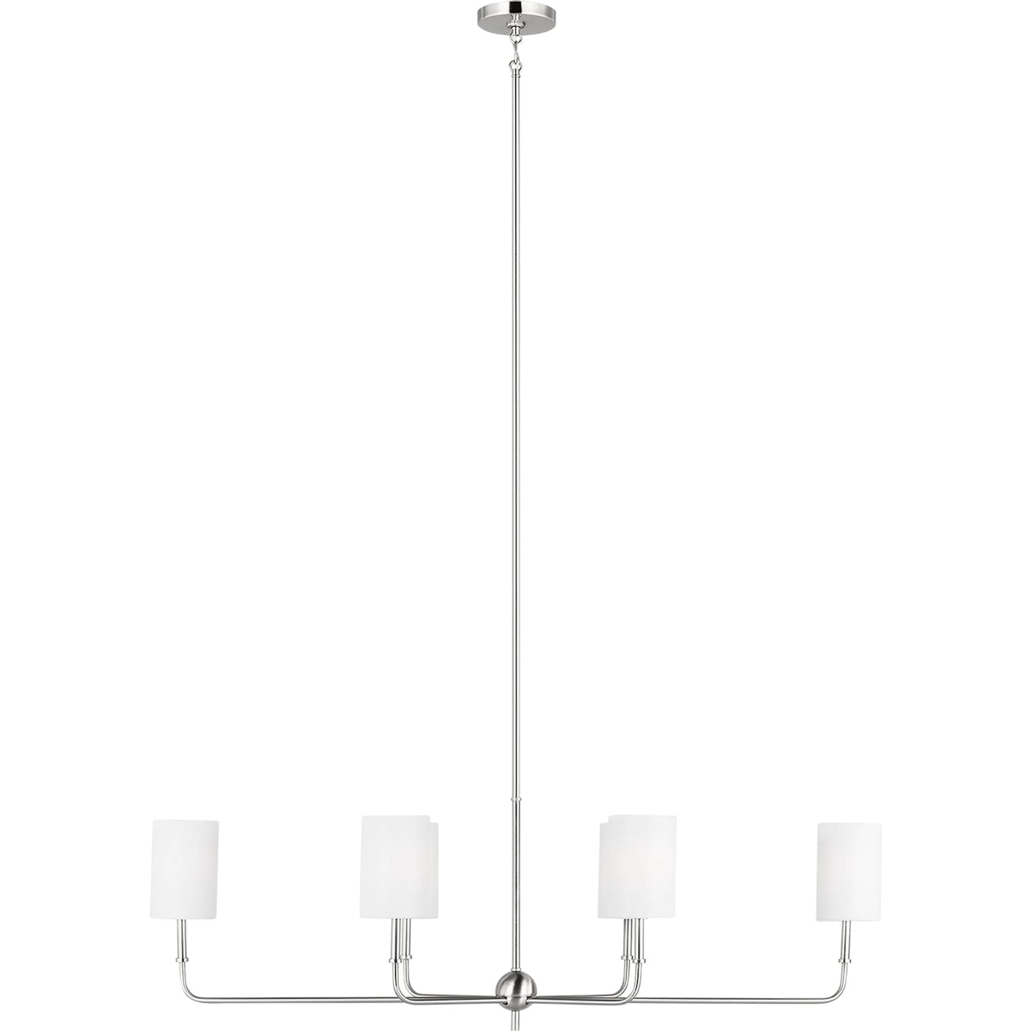 001 SI-2226221 | Primary Silo | Foxdale Six Light Linear Chandelier by Visual Comfort & Co.. Made from steel in a modern style.