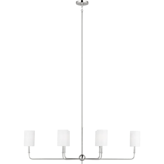 Foxdale Six Light Linear Chandelier by Visual Comfort & Co.. Made from steel in a unique style.