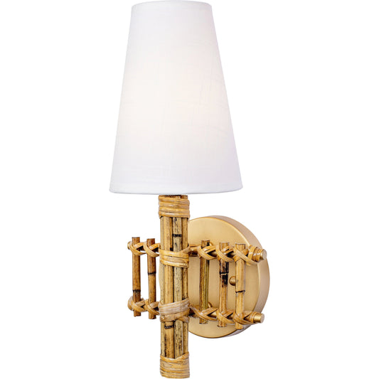 Nevis Sconce by Varaluz in french gold. Made from unique in a modern style.