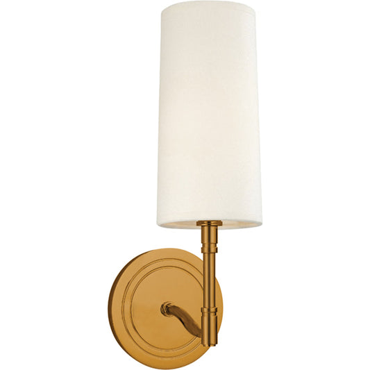 Dillon Wall Sconce by Hudson Valley. Made from brass in a transitional style.