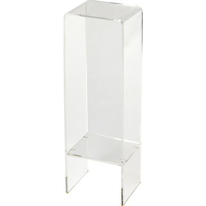 Crystal Clear Acrylic Plant Stand by Butler Specialty Company in clear and clear acrylic. Made from acrylic (10 mm thick) in a modern style.
