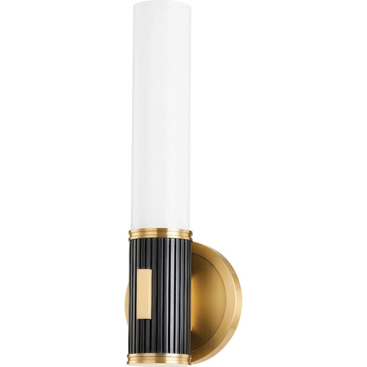 Crewe 1 Light Sconce by Hudson Valley. Made from steel in a modern style.